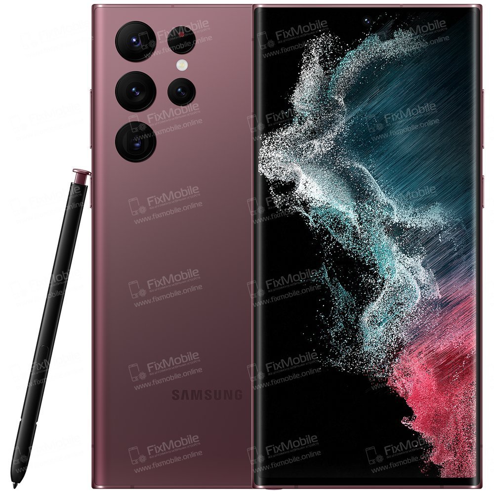 Дисплейный модуль с тачскрином для Samsung Galaxy S22 Ultra (S9080) Galaxy S22 Ultra (S908B) (зеленый) (OLED)