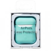 Чехол Soft touch для кейса Apple AirPods (светло-голубой) — 3