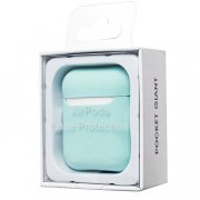 Чехол Soft touch для кейса Apple AirPods (светло-голубой) — 2