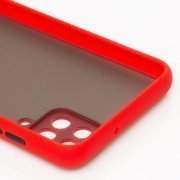 Чехол-накладка PC041 для Samsung Galaxy A12 (A125F) (черно-красная) — 2