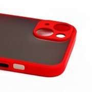 Чехол-накладка PC041 для Apple iPhone 13 (черно-красная) — 1