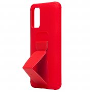 Чехол-накладка PC058 для Xiaomi Redmi 9T с подставкой и магнитом (красная) — 2