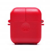 Чехол AP013 для кейса Apple AirPods 2 (красный)