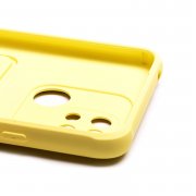 Чехол-накладка - SC304 с картхолдером для Xiaomi Redmi 10C (желтая) — 3