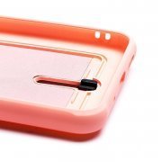 Чехол-накладка - SC304 с картхолдером для Xiaomi Redmi 9A (светло-розовая) — 2