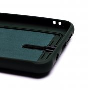 Чехол-накладка - SC304 с картхолдером для Xiaomi Redmi Note 8 Pro (208789) (темно-зеленая) — 2