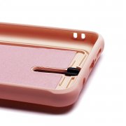 Чехол-накладка - SC304 с картхолдером для Xiaomi Redmi Note 8 Pro (208792) (светло-розовая) — 2