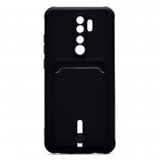 Чехол-накладка - SC304 с картхолдером для Xiaomi Redmi Note 8 Pro (208788) (черная) — 1