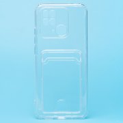 Чехол-накладка - SC276 с картхолдером для Xiaomi Redmi 10C (прозрачная) (210429) — 1