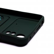 Чехол-накладка - SC304 с картхолдером для Xiaomi Redmi Note 11 Pro 4G Global (темно-зеленая) — 3
