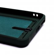 Чехол-накладка - SC304 с картхолдером для Xiaomi Redmi Note 11 Pro 4G Global (темно-зеленая) — 2