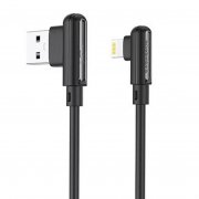 Кабель Borofone BX58 Lucky для Apple (USB - lightning) (черный) — 3