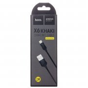 Кабель Hoco X6 Khaki для Apple (USB - lightning) (черный) — 3