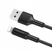 Кабель Borofone BX1 для Apple (USB - lightning) 1 метр (черный) — 3
