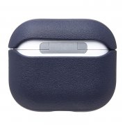 Чехол для кейса AirPods (3-го поколения) экокожа (темно-синий) — 2