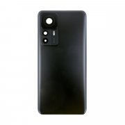 Задняя крышка для Xiaomi 12T Pro (черная матовая) премиум — 2