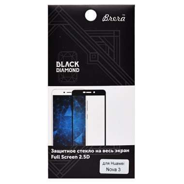 Защитное стекло для Huawei Nova 3 (полное покрытие)(черное) — 3