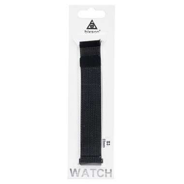 Ремешок для Samsung Galaxy Watch 46 mm металлический сетчатый браслет (черный) — 2