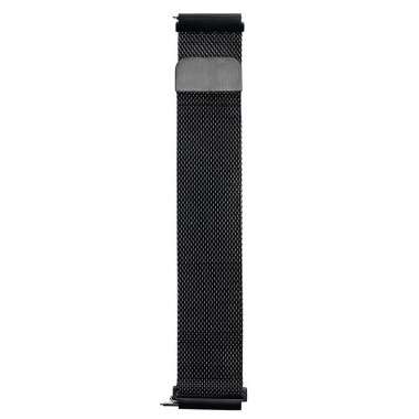 Ремешок для Samsung Gear S3 Frontier металлический сетчатый браслет (черный) — 1