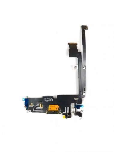 Шлейф для Apple iPhone 12 Pro Max на разъем зарядки/микрофон (черный) Премиум &mdash; 3