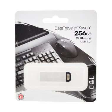 USB-флешка Kingston DataTraveler Kyson 256GB Silver (серебристая) — 1