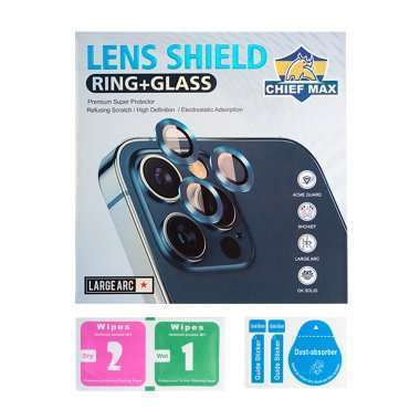 Защитное стекло камеры для Apple iPhone 12 Pro Max (синее) — 2