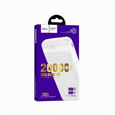 Внешний аккумулятор HOCO J52 New joy 20000mAh (белый) — 2