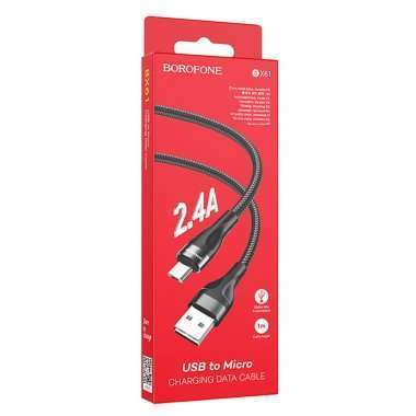 Кабель Borofone BX61 (USB - micro-USB) черный — 3