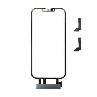 Стекло с тачскрином в рамке для Apple iPhone 13 Pro в сборе с OCA пленкой (черное) &mdash; 1