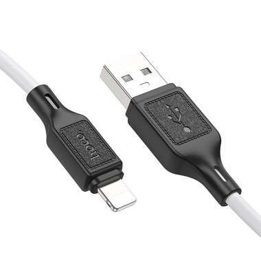 Кабель Hoco X90 Cool (USB - lightning) 100см 2.4A (белый) — 3