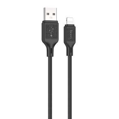 Кабель Hoco X90 Cool (USB - lightning) 100см 2.4A (черный) — 1